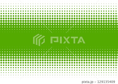 Green halftone dots with central band Green halftone dots with central band 129135409