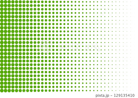 Green halftone gradient with circular dots Green halftone gradient with circular dots 129135410