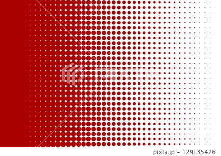Red dotted gradient with retro halftone 129135426