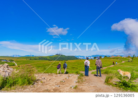 【長野県】美ヶ原高原・牛伏山から王ヶ頭を見る 【長野県】美ヶ原高原・牛伏山から王ヶ頭を見る 129136005