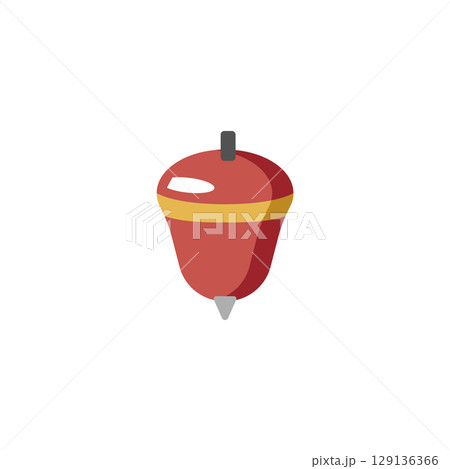 Isolated colored spinner toy icon Flat design Vector 129136366