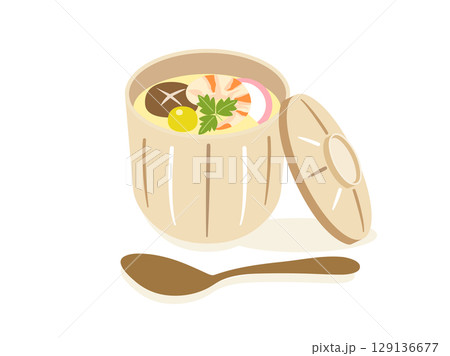 茶碗蒸しのイラスト 129136677