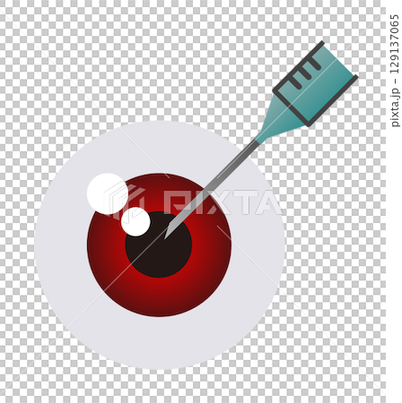 Illustration of eye disease caused by aging or disease, treated by surgery at an ophthalmology clinic Illustration of eye disease caused by aging or disease, treated by surgery at an ophthalmology clinic 129137065