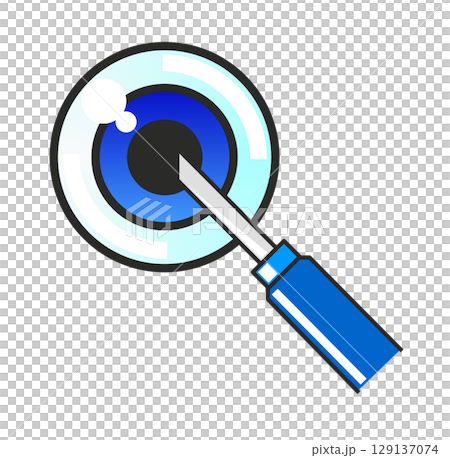 因老化或疾病引起的眼部疾病的說明，透過眼科診所的手術治療 129137074