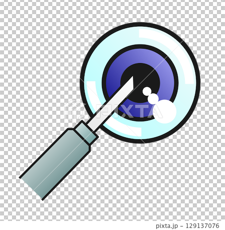 因老化或疾病引起的眼部疾病的說明，透過眼科診所的手術治療 129137076