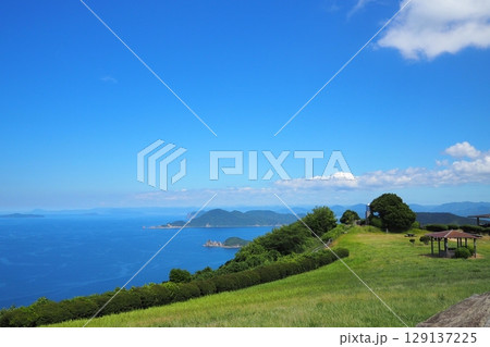 山口県長門市の千畳敷の風景 山口県長門市の千畳敷の風景 129137225