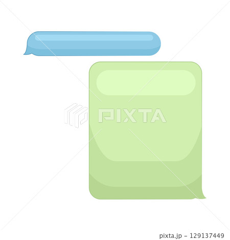 Illustration of Chat Box 129137449