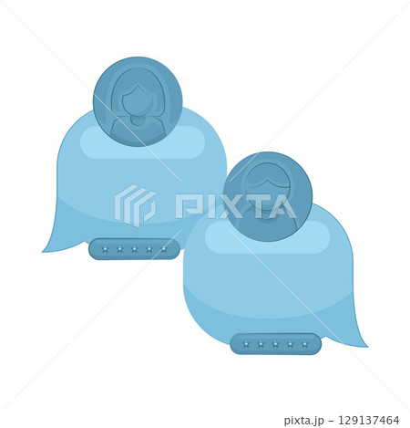 Illustration of Chat Box 129137464