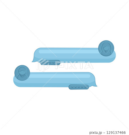 Illustration of Chat Box Illustration of Chat Box 129137466