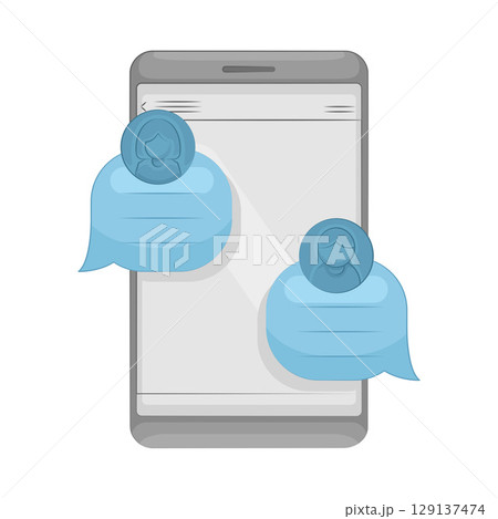 Illustration of Chat Box 129137474