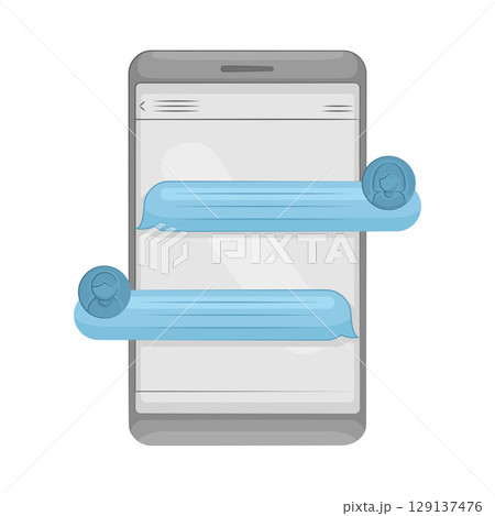 Illustration of Chat Box 129137476