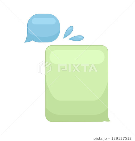 Illustration of Chat Box Illustration of Chat Box 129137512