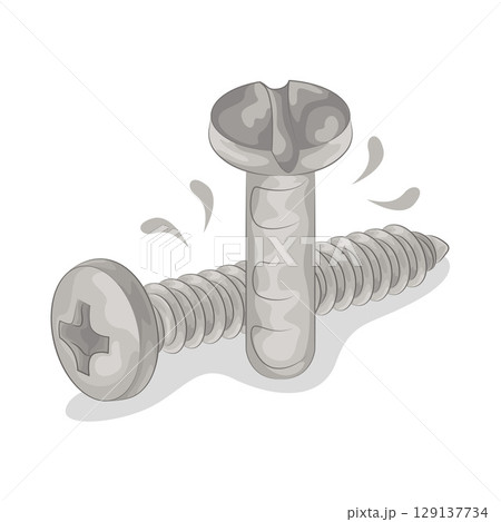 Illustration of Screw  129137734