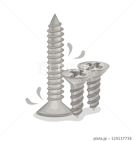 Illustration of Screw  129137738