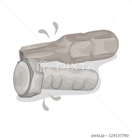 Illustration of Screw Illustration of Screw 129137760