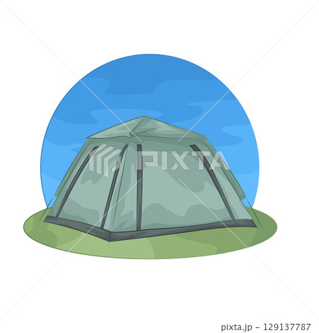 Illustration of Tent Illustration of Tent 129137787