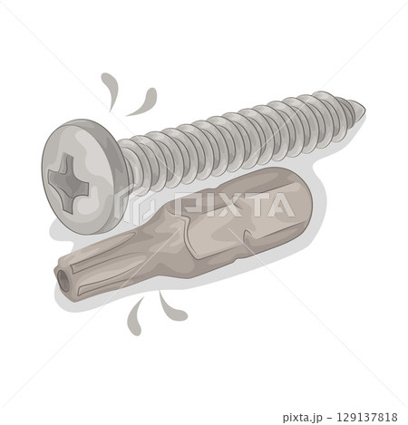 Illustration of Screw 129137818