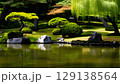 日本庭園イメージ画像 129138564