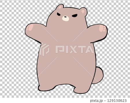 Bear with arms spread Bear with arms spread 129138623