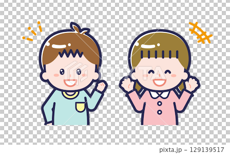 Children in casual clothes / couple / male and female 02 Children in casual clothes / couple / male and female 02 129139517
