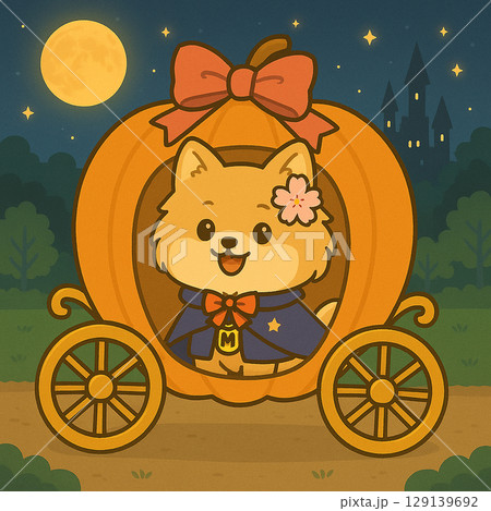 Moa Illustration Series Halloween ハロウィンイラスト 129139692