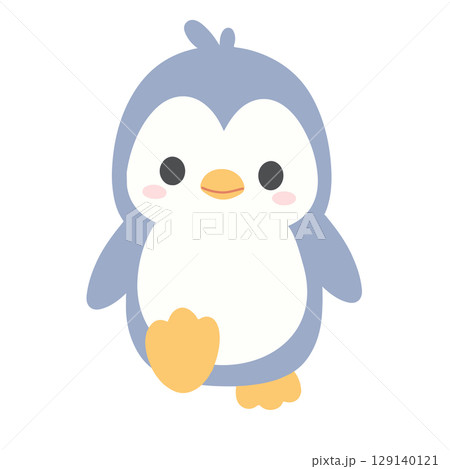 Adorable cartoon penguin character art Adorable cartoon penguin character art 129140121