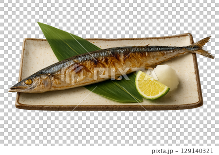Grilled fish (Saury) 129140321