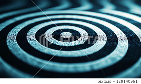 Abstract background Abstract spiral pattern with concentric lines in black and blue tones, creating mesmerizing visual effect that draws viewer in 129140961