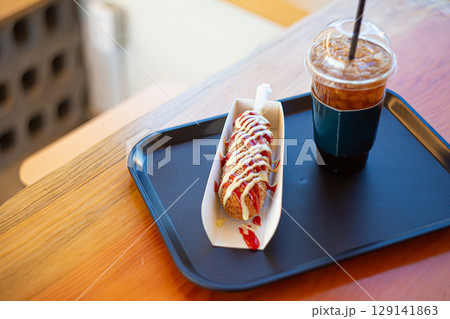 coffee with snack coffee with snack 129141863