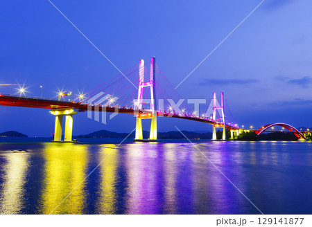 bridge over the sea bridge over the sea 129141877