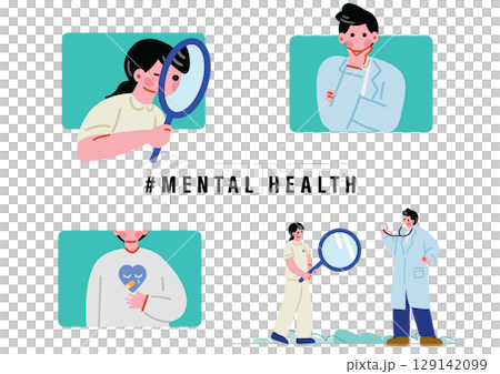 Psychiatrists and nurses examining mental illnesses Psychiatrists and nurses examining mental illnesses 129142099