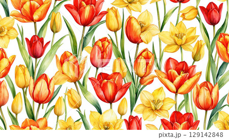 雪の結晶と白いフクロウのパターン 129142848