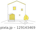 家の外観16k 129143469