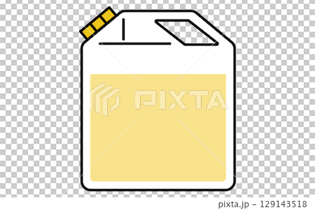 Engine oil (plastic container), simple and cute line drawing icon 129143518