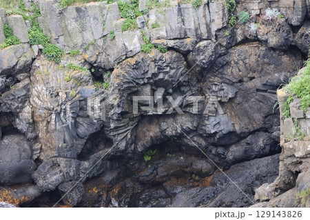 車輪を思わせる奇岩　国の天然記念物・根室車石 129143826