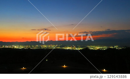 夕焼けに染まる時間、静岡市が明かりに灯される光景は見る価値あり 129143886