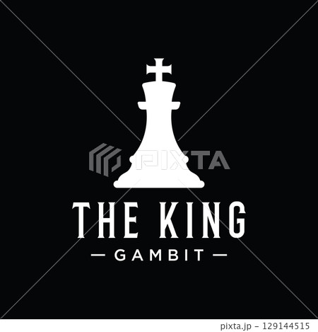 Retro vintage chess club logo template design.Logo for tournament, badge, sport. Retro vintage chess club logo template design.Logo for tournament, badge, sport. 129144515