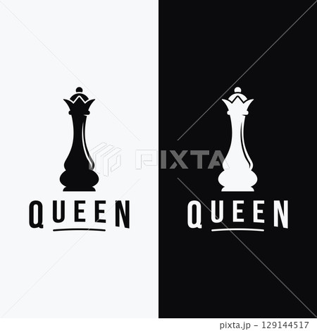 Retro vintage chess club logo template design.Logo for tournament, badge, sport. Retro vintage chess club logo template design.Logo for tournament, badge, sport. 129144517