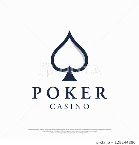 Premium ace poker card template logo element. Logo for gambling games, casinos, tournaments and clubs. Premium ace poker card template logo element. Logo for gambling games, casinos, tournaments and clubs. 129144880