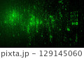 Abstract modern digital black technological background with glowing green elements 129145060