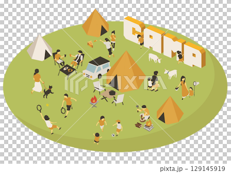People camping 129145919