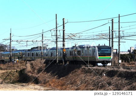 JR宇都宮線上り電車 129146171