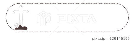 cute Halloween text box, banner	 129146193