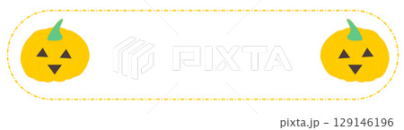 cute Halloween text box, banner	 129146196