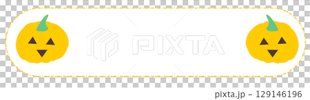 cute Halloween text box, banner	 129146196