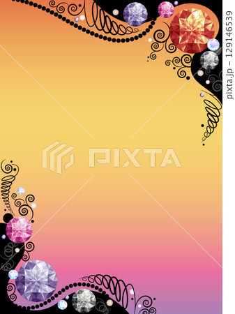 ハロウィン壁紙規格紙比率縦用・ジュエル 129146539