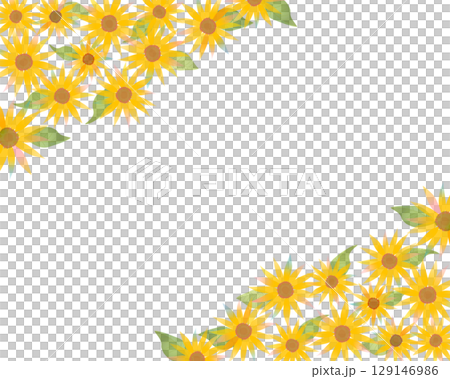 Background frame sunflower Background frame sunflower 129146986