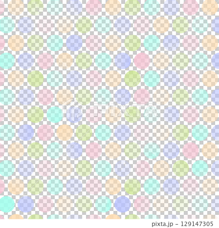彩色圓點圖案材質 | 波爾卡圓點，圓點，圓圈，透明，無縫 129147305