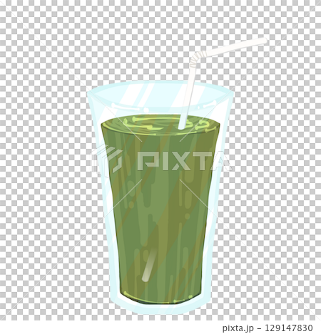 抹茶拿鐵配吸管 129147830
