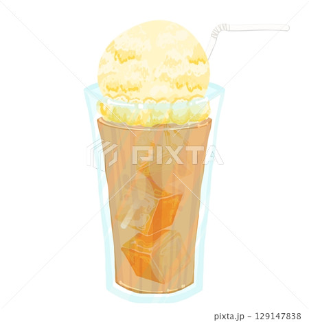 おいしいカフェオレフロート 129147838